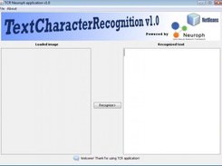 TCR Neuroph -Text Character Recognition Screenshot 4