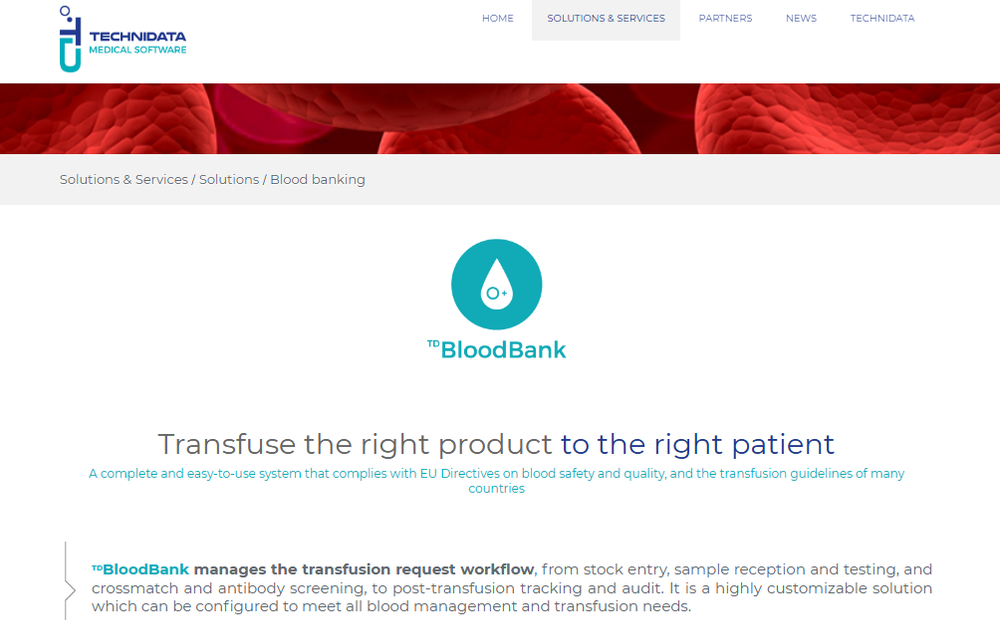 TDBloodBank Screenshot 1