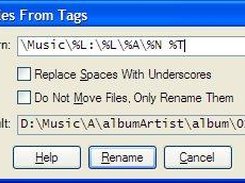 Tag-based file renaming