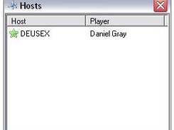 Shows the hosts window