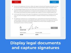 Display notices and legal documents