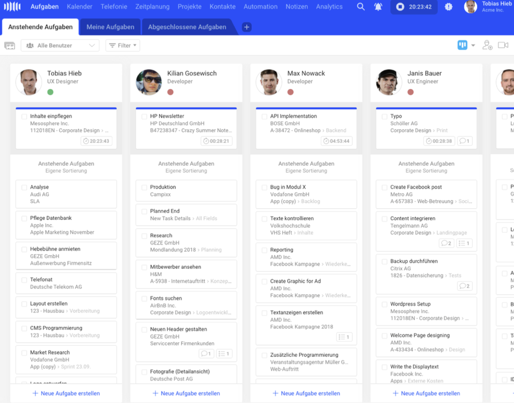 TeamGrid Screenshot 1
