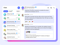 Communication in chats