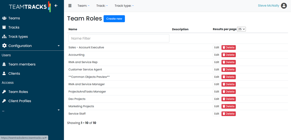 TeamTracks Screenshot 1