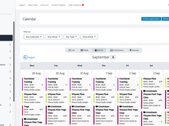 A visual clear calendar to organize your class events