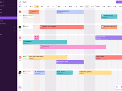 Toggl Plan team timelines with tasks