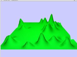 A Landscape, render via OpenGL