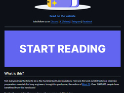Tech Interview Handbook Screenshot 1