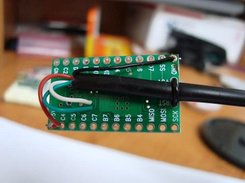 Connecting USB cable to teensy, very fine soldring