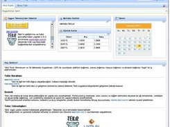 Home page with dashlets