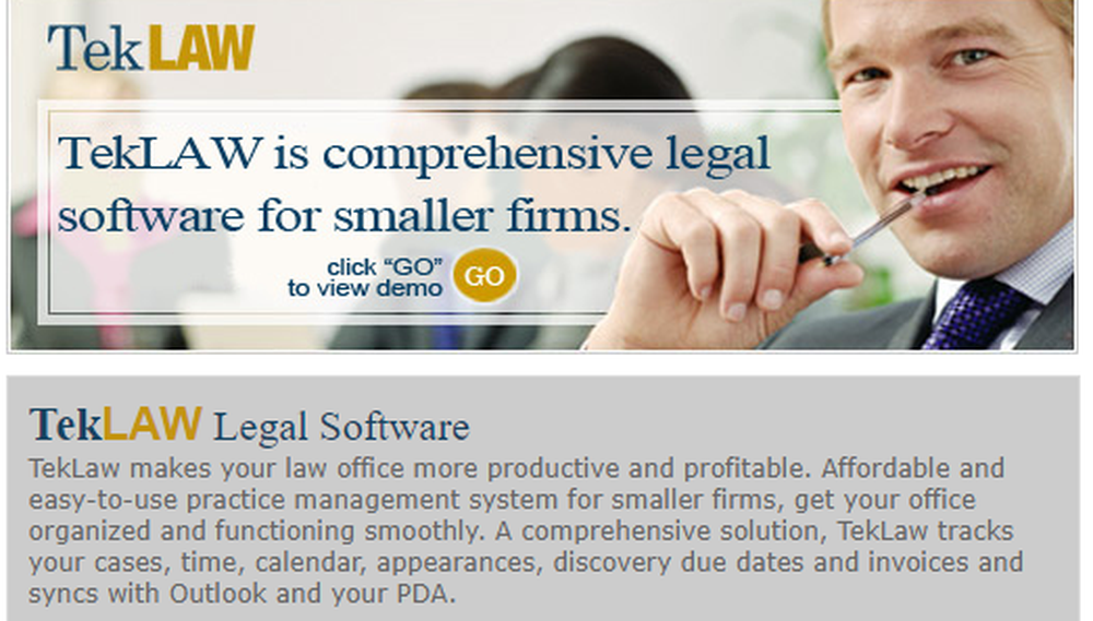 TekLAW Screenshot 1
