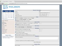 Preferences page