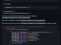 Telegram Bot Java Library Screenshot 1