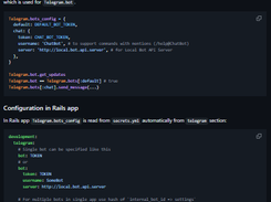 Telegram::Bot Screenshot 1
