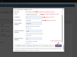 Telephone Input For Contact Form 7 Screenshot 3