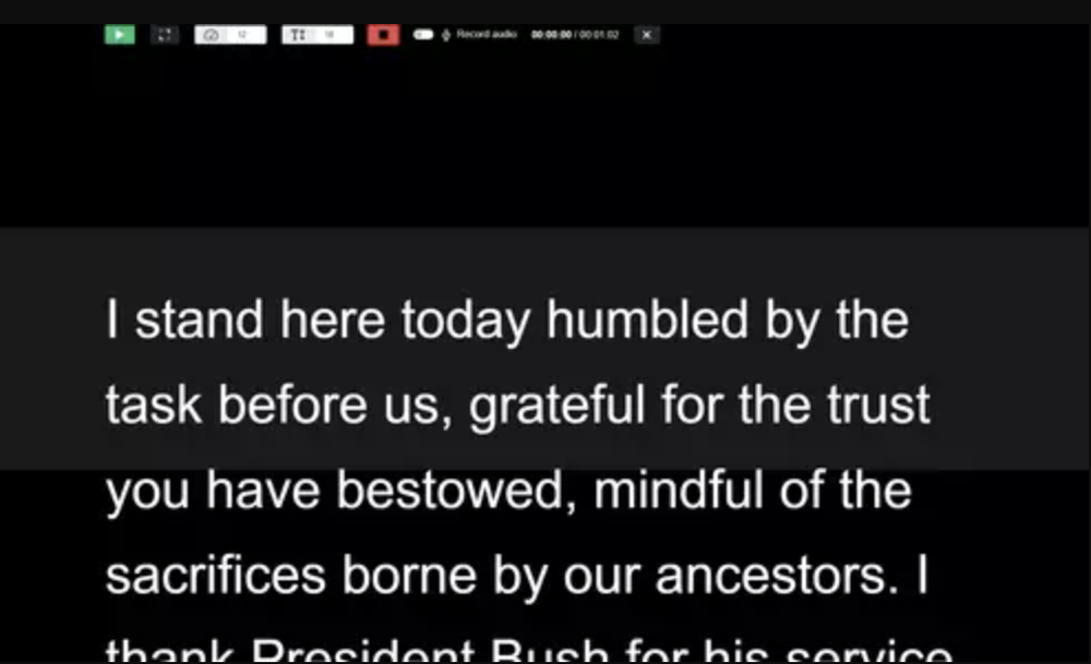 Teleprompter online Screenshot 1