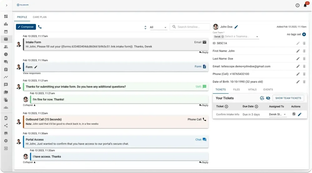 Tellescope Screenshot 1