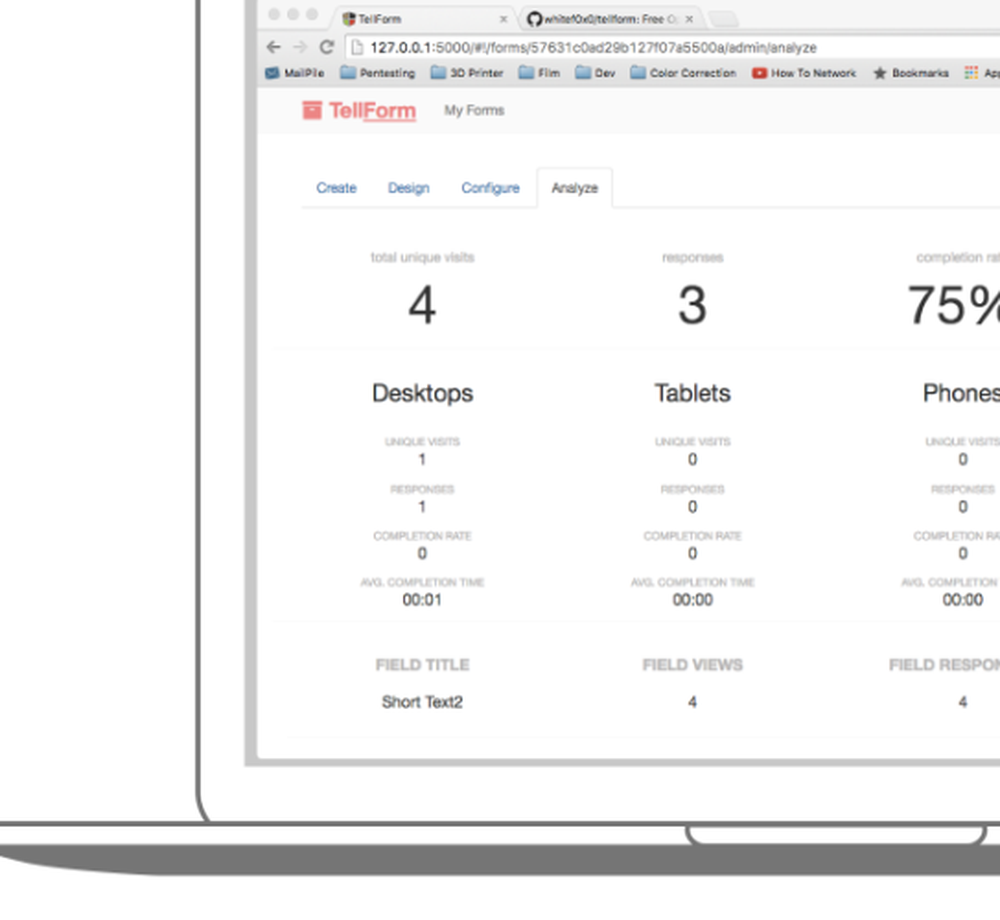 TellForm Screenshot 1