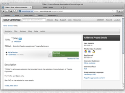 Extension running in the Firefox Browser