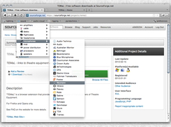 Extension running in the Firefox Browser