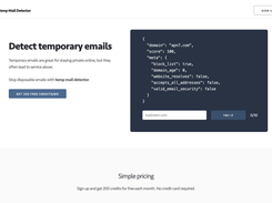 Temp Mail Detector Screenshot 1