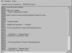 Example rendered code