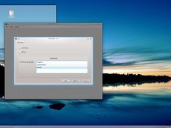 TemplateApp running on Linux/KDE - Language selection