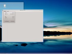 TemplateApp running on Linux/KDE - Language selection complete