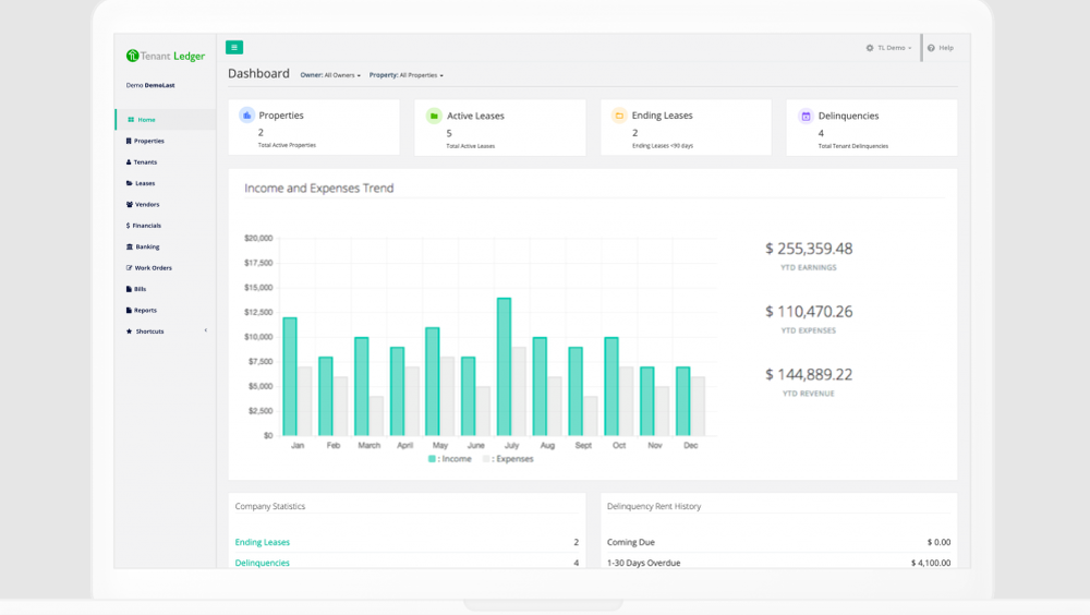 Tenant Ledger Screenshot 1