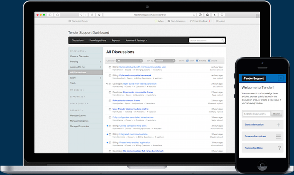 Tender Support Screenshot 1