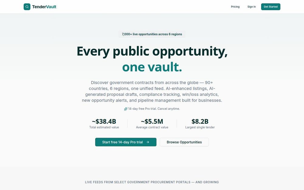 TenderVault Overview