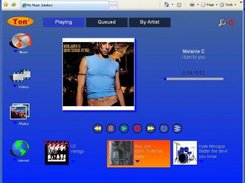 Music Now-and Next Playing viewed using a Browser