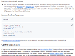 TensorFlow Docs Screenshot 1