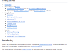 TensorFlow Hub Screenshot 1