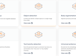 TensorFlow.js models Screenshot 1