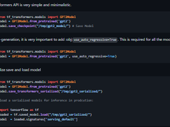 Tensorflow Transformers Screenshot 1
