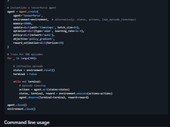 Tensorforce Screenshot 1
