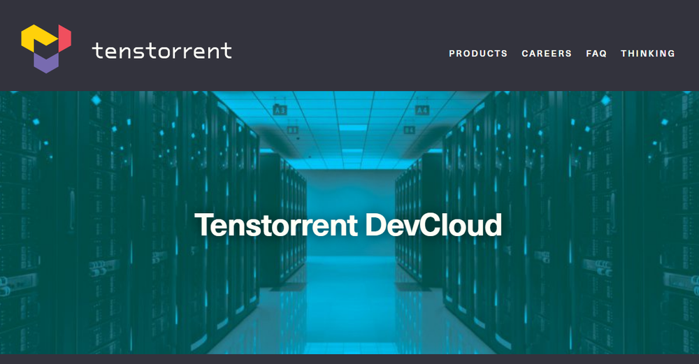 Tenstorrent DevCloud Screenshot 1