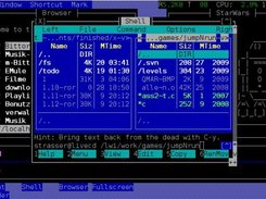 termdesk running in gnome-terminal/ssh with debian