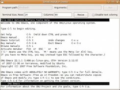 Running emacs with TermEmulator