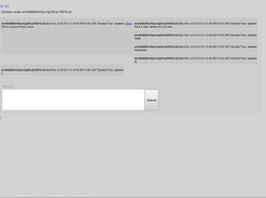 The ui is active and a thread has been rendered, note the URL has changed, this can be used for direct links