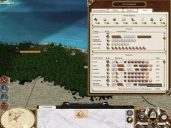Trade panel in the game