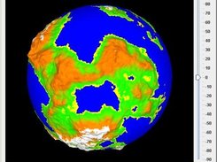 A Planetary Terrain in Fracplanet