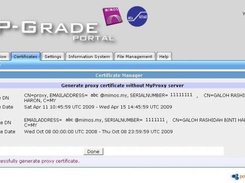 5. Information display of the new proxy certificate