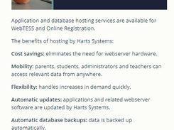 TESS Student Information System Screenshot 1