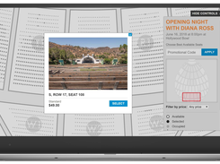 Tessitura select-your-own seat ticketing