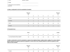 HTML generated questionnaire