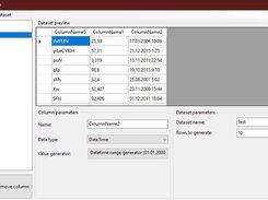 Column set with generated short preview of dataset