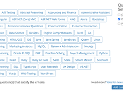 Test candidates with premade questions from more than 60 subject areas.