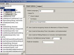 Step 2: set options of generation